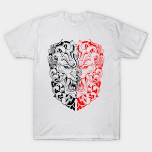 Oni Mask Japanese Tattoo T-Shirt